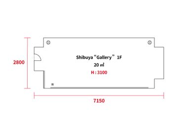 in the house / Shibuya "Gallery" 1Fの間取り図