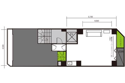笹塚 CIMS Studio Nista 落ち着いた雰囲気のスペース【照明/白ホリ/全面グリーンあります】の間取り図