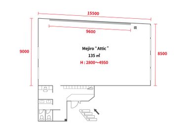 in the house / Mejiro  "Attic"の間取り図