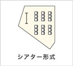 貸会議室TimeOffice名古屋 TimeD スクール型  最大18名利用可（49㎡） の間取り図