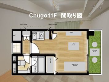 chugo東新宿 【最大12名】11Fの間取り図