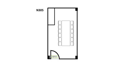 基本レイアウト - 銀座ユニーク貸会議室7丁目店 N305の間取り図