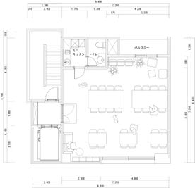 通常時のレイアウトです - Space 田町 駅近イベントスペース🥂歓送迎会/テレワーク/会議/ヨガなど🌈の間取り図