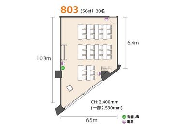 アットビジネスセンター池袋駅前別館 803号室の間取り図