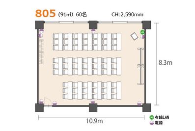 アットビジネスセンター池袋駅前別館 805号室の間取り図