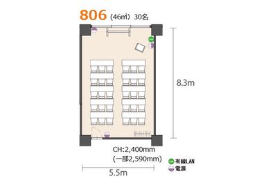 アットビジネスセンター池袋駅前別館 806号室の間取り図
