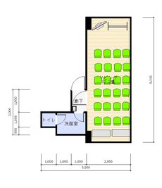 ブルースペース神田（貸スペース） 貸会議室・研修・撮影の間取り図