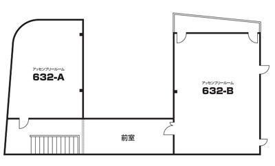 エコファームカフェ632  アッセンブリールーム 632-Aの間取り図