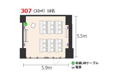 アットビジネスセンター渋谷東口駅前 307号室の間取り図