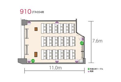 アットビジネスセンターPREMIUM新大阪（正面口駅前） 910号室の間取り図