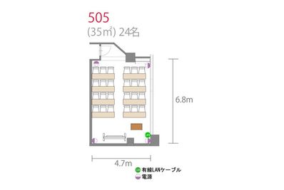 アットビジネスセンター横浜西口駅前 505号室の間取り図