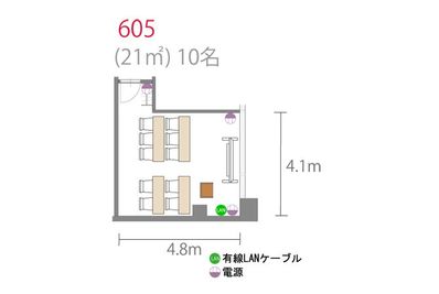 アットビジネスセンター横浜西口駅前 605号室の間取り図