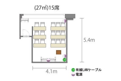 アットビジネスセンター心斎橋駅前 601号室の間取り図