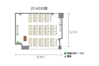 アットビジネスセンター心斎橋駅前 607号室の間取り図