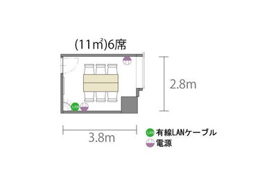 アットビジネスセンター心斎橋駅前 605号室の間取り図