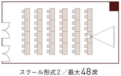 常盤橋タワー コンファレンス Room A レイアウト例3 - 常盤橋タワーコンファレンス Room Aの間取り図