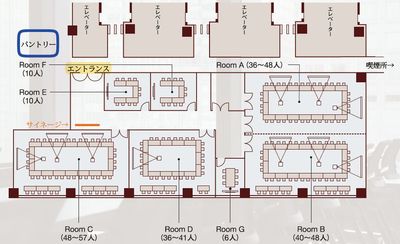 常盤橋タワー コンファレンス ~全体像~ - 常盤橋タワーコンファレンス Room Gの間取り図