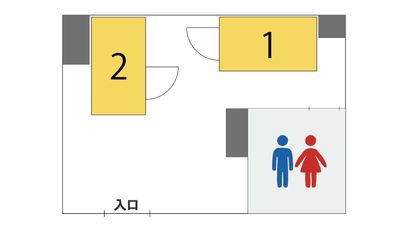 【TimePort木場マルチレンタルスペース】 TimePort木場ワーキングブースNo.2の間取り図
