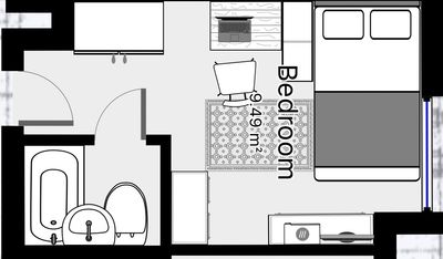 お部屋によりレイアウトが異なります。 - 池袋から7分　駒込レンタルスペース新規物件 【完全個室】リモートワークスペースの間取り図