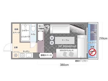 レンタルスペース SpaceCircle錦糸町 撮影,ハウススタジオ👑の間取り図