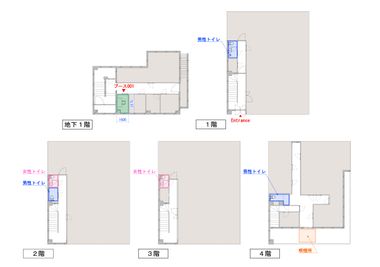 【閉店】テレワークブース御徒町 ALビル 【閉店】ブース001の間取り図