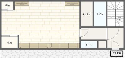 JK Room 新宿KSビル 会議室、セミナー、商談、楽屋、キッチン、パーティーの間取り図