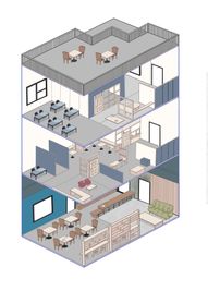 CO-WORKING SALON四季のいろ　レンタル会議室 カフェ併設！レンタルスペース１の間取り図