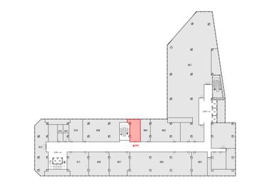 【スペース入口は604と階段の間にあります】 - 【閉店】テレワークブース新橋駅前 【閉店】ブースCの間取り図