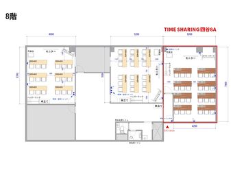 【TIME SHARING 四谷8A_図面】 - TIME SHARING四谷 8Aの間取り図