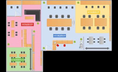 ROUGHLABO TECH扇町 【ROUGH LABO TECH扇町】イベントスペースの間取り図