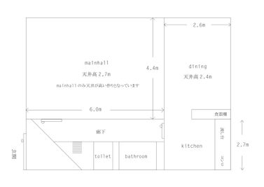 HOUSE124 個人さまご利用限定です。撮影、パーティー(キッチン有)、など。の間取り図