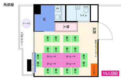 CAFE SPACE吉祥寺408 吉祥寺駅で人気の土足可能なレンタルスペースの間取り図