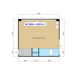レンタルスタジオNSA 2号店 （ 細川ビル ）の間取り図