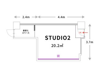 レンタルスタジオ「D-Base」川崎店 川崎スタジオ２の間取り図