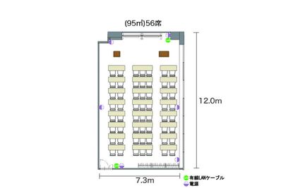 アットビジネスセンター心斎橋駅前 604号室の間取り図