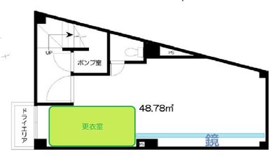 レンタルスタジオ/ダンススタジオ Grip 下高井戸 レンタルスタジオGrip下高井戸の間取り図