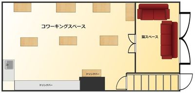 間取り図
 - 黒猫OFFICEの間取り図