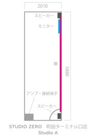 間取図 - STUDIO ZERO 町田ターミナル口店 Studio A - ネイビー: 定員4名の間取り図