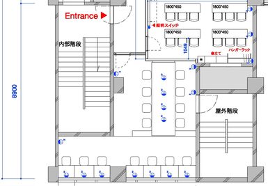 TIME SHARING WORK 渋谷神南_図面2 - TIME SHARING 渋谷神南 TIME SHARING WORK 渋谷神南（貸切）の間取り図