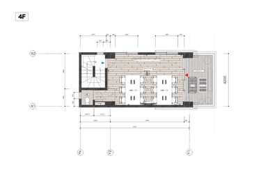 ４階図面 - SPOT神保町ビル一棟まるごと 【1日オフィス】デザイナーズオフィスをビル一棟丸ごと貸出。の間取り図