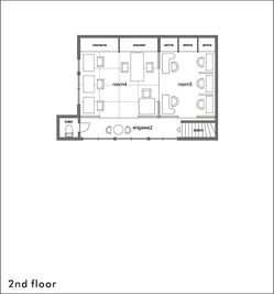 東京・町屋「アイビーカフェ町屋」 ワークスペース１席の間取り図