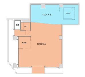 Photo Studio NY 水中撮影可能な動画撮影スタジオの間取り図