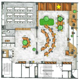 HOUSTON 場所 - 大冷工業本社ビル 4F －クロスコ－ 小会議室 HOUSTONの間取り図