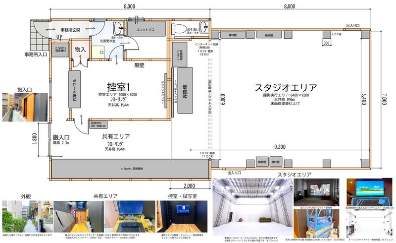 白ホリスタジオ、多目的スペース - STUDIO Soup. 白ホリスタジオ