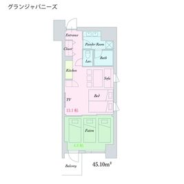 オトナ帝国 オトナ帝国　浅草橋基地の間取り図