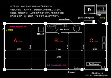 MKスタジオの間取り図