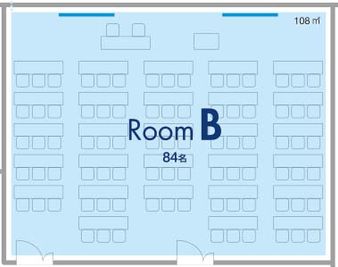 ワイム貸会議室新宿西口　ご予約は00分～00分でお願いいたします Room Bの間取り図