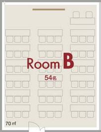 ワイム貸会議室赤坂スターゲートプラザ　ご予約は00分～00分です Room Bの間取り図