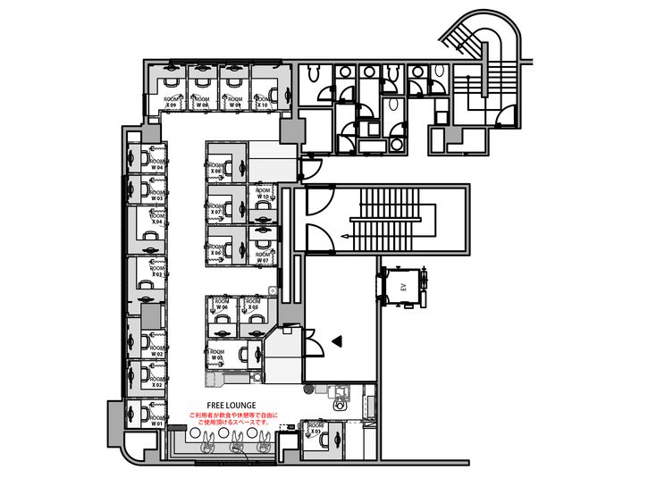 ROOM W 07 - H¹Tたまプラーザ（サテライト型シェアオフィス）