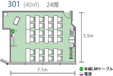 シェア会議室 青山一丁目 301号室の間取り図